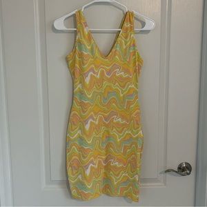 Abstract Bodycon Dress